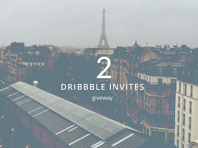 2 Dribbble invites giveway