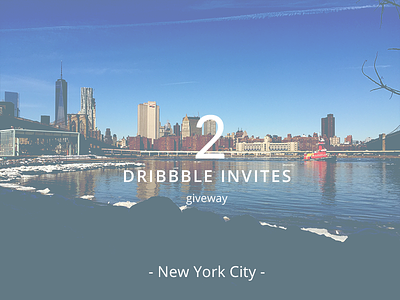 2 Invites dribbble giveway invite invites new york