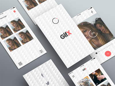 Gifx app application axure design gif gifx interface ios iphone sketch ui work
