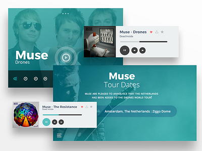 Muse blue corporate design form green photoshop ux