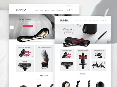 Lupsia design interface psd sketch ui ux website