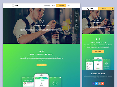 Linx Homepage Design app application homepage interface ios mobile ui ux web website