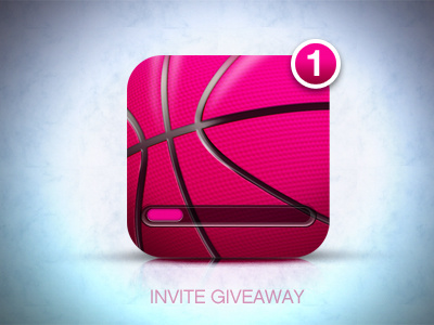 One Dribbble invite to give away. basketball dribbble giveaway icon invite invites iphone price ticket