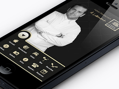 Dribbble Aftermilk A.Lallement French Chef cook dev featured food ios iphone mobile photoshop restaurant retina ui