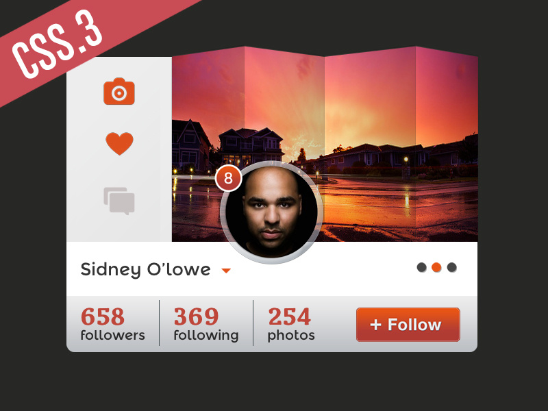 Css3 Instawidget Script ui mini instagram widget css script js
