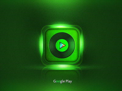 Googleplay IOS Icon app google green ios iphone mobile photoshop retina ui