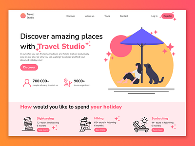 Travel website design explore graphic graphic design graphicdesign interface tours travel ui ui design ui ux uidesign uiux ux vacation web web design webdesign website website design