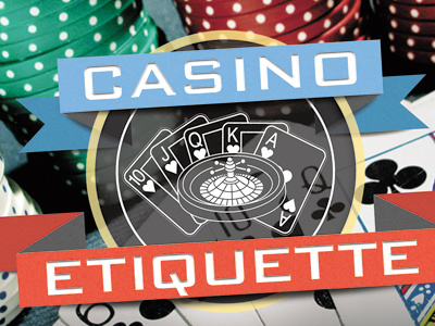Casino Etiquette banner casino gambling logo poker vegas