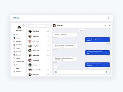 Messenger UI Design figma messenger page messenger ui ui ui design ui ux design web design website design