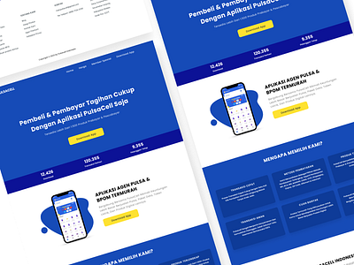 Pulsacell - landing page Design