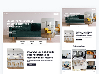 Homely - Furniture Store Website design e commerce ecommerce ecommerce design ecommerce website figma furniture lading page marketplace marketplace website ui ui ux design web design website design