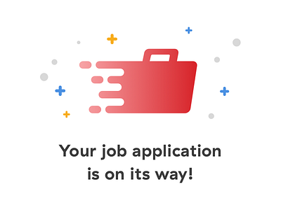 Job Application briefcase illustration job