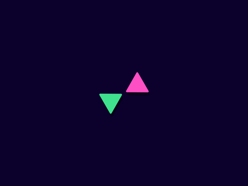 triangle loading animation loading