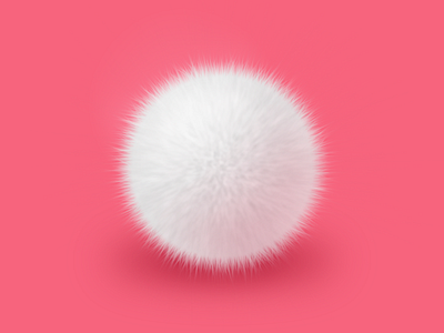 fluffy ball ball cute animals design texture