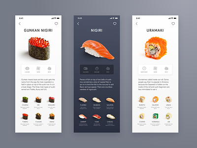 Sushi App Concept