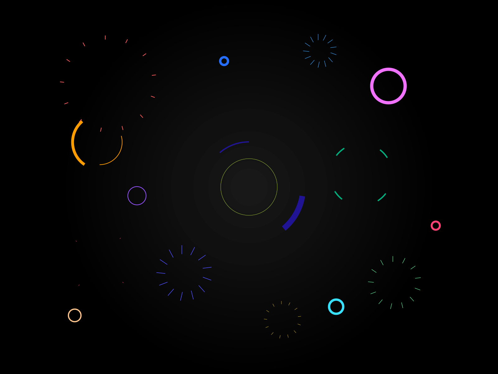 fireworks ae animation circle loading loop