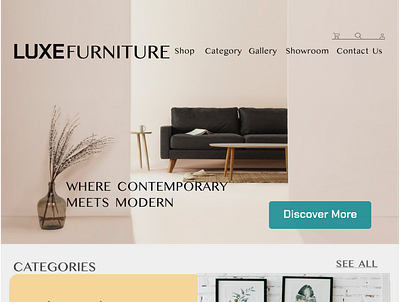 Online Furniture Store graphic design ui ux webdesign