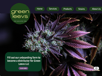 Unboarding Page for Cannibis Company design graphic design ui ux webdesign