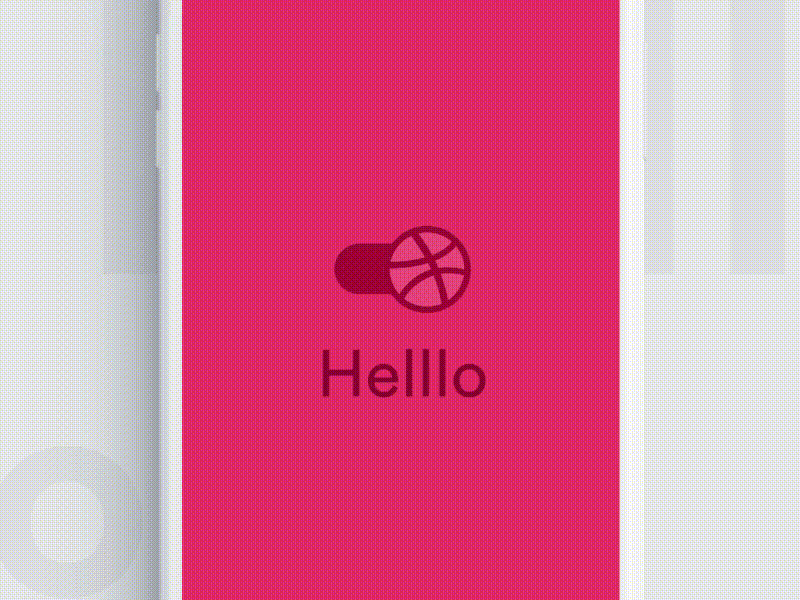 Helllo animation app first shot hello thanks ui ux