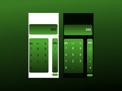 Mint Colored (Flavoured?) Calculator App
