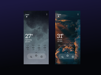 Weather App Concept Design - Mobile App