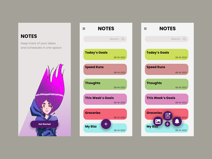 Notepad UI designs, themes, templates and downloadable graphic elements