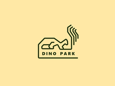 DINO PARK adobe illustrator boovpoov dailylogochallenge design dino dino park dinosaur logo simple vector