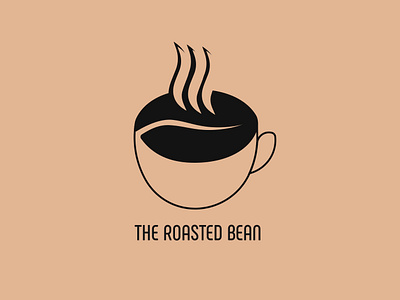 The Roasted Bean Logo adobe illustrator ai boovpoov branding dailylogo dailylogochallenge day 6 logo the roasted bean vector