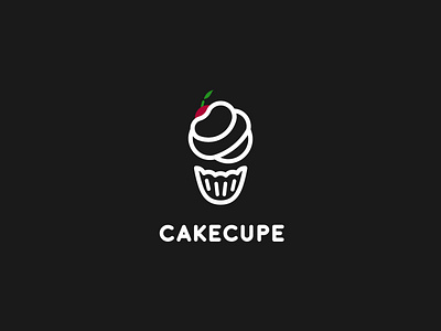 CakeCup V2 bakery boovpoov cakecup dailylogochallenge day18 frosted illustration logo