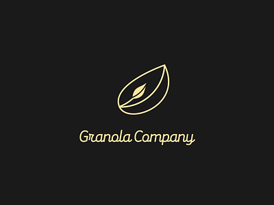 Granola Company Logo adobe illustrator blackandyellow boovpoov clean company crunch dailylogo dailylogochallenge day21 granola logo pack trail yumm