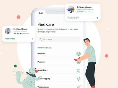 Telemedicine mobile application focused on pets