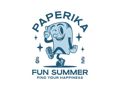 Paperika - Retro Mascot Illustration