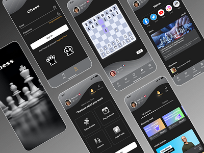 Chess.com 3d application branding chess design game graphic design logo mobile mobile app ui ux