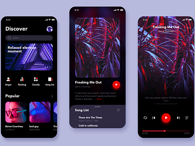 Music App Design