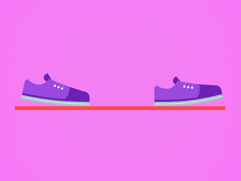 These shoes are made for walking animation character animation feet illustration motion design motion graphics shoes vector walking cycle