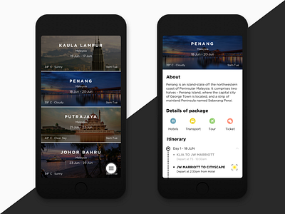 Travel Guide App app booking design tour travel trips ui ux