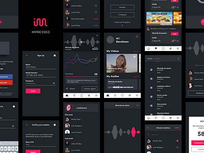 Dark Theme App UI