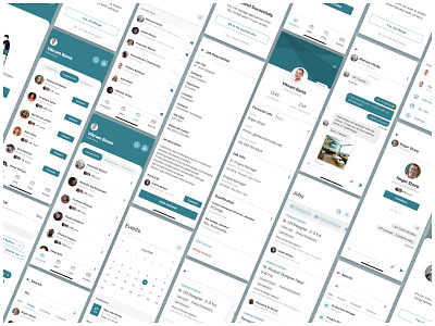 Social Networking app clean connections design interaction minimal personas social ui ux