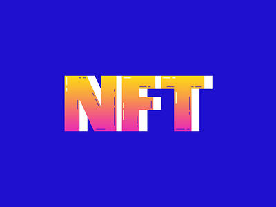 NFT 2d animation crypto art design gradient illustration kinetic type kinetic typography nft nft art type vector