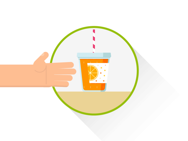 Juice Bar animation design gif illustration juice looping social student student accomodation university