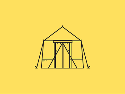 Tent 2d adventure camping design illustration tent tool ui