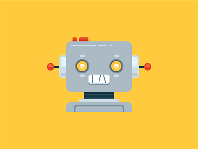 Bot 2d animation character design design icon illustration profile robot skynet