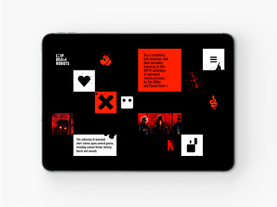 Love Dead Robots Website Concept