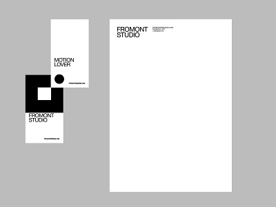 FROMONT STUDIO IDENTITY branding design identity design logo minimal typography