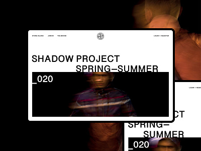 Shadow Project Website Concept clothes design island project shadow stone ui ux web website