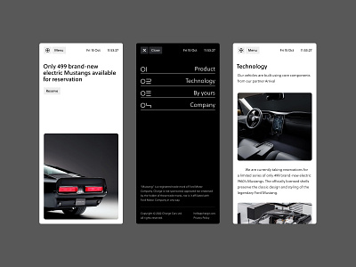 Charge Cars Website Concept №2 design typography ui ux web website