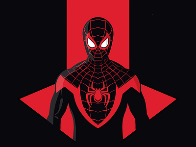 Miles Morales artist digital artist digital illustrator digitalart illustration marvel marvel comics milesmorales procreate spiderman vector vectorart