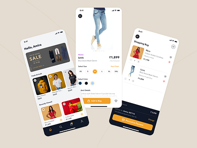 Mobile eCommerce App Concept android app clothing design digital ecommerce ecommerce app ios mobile app mobile design product product design ui ui ux ux