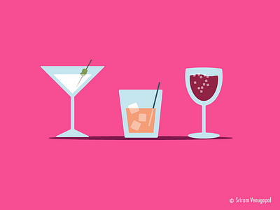 Choose Wisely! alcohol art digital digitalart digitalillustration flatillustration illustration martini olives sangria wine