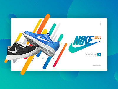 Nike's New Series 2020 concept design creative graphic design inspiration landing page nike nikeindia ui concept ui ux user interface video webpage